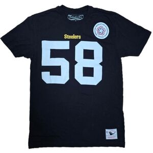 Mitchell & Ness Throwback Pittsburgh Steelers Jack Lambert #58 Men's T-Shirt Med